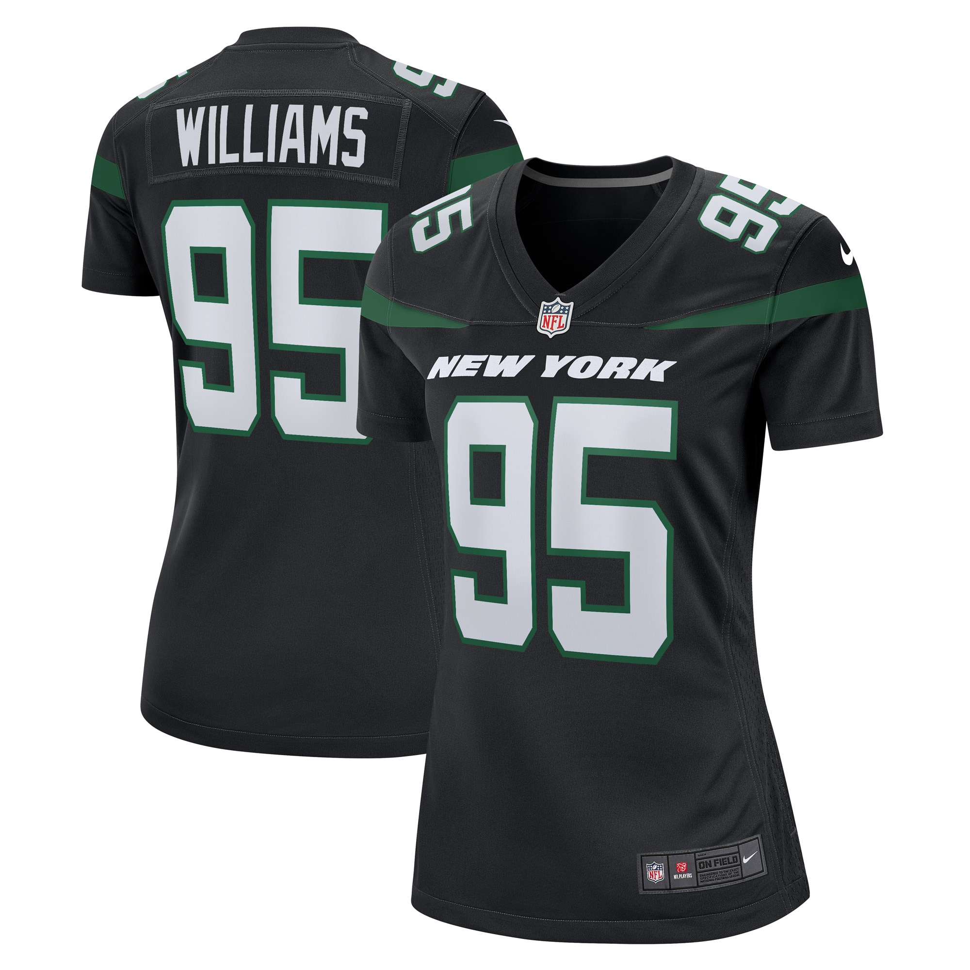 Women S New York Jets Quinnen Williams Nike Stealth Black Alternate