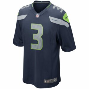 Men's Seattle Seahawks Russell Wilson Nike College Navy Game Player Jersey