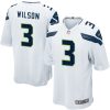 Men's Seattle Seahawks Russell Wilson Nike White Game Jersey