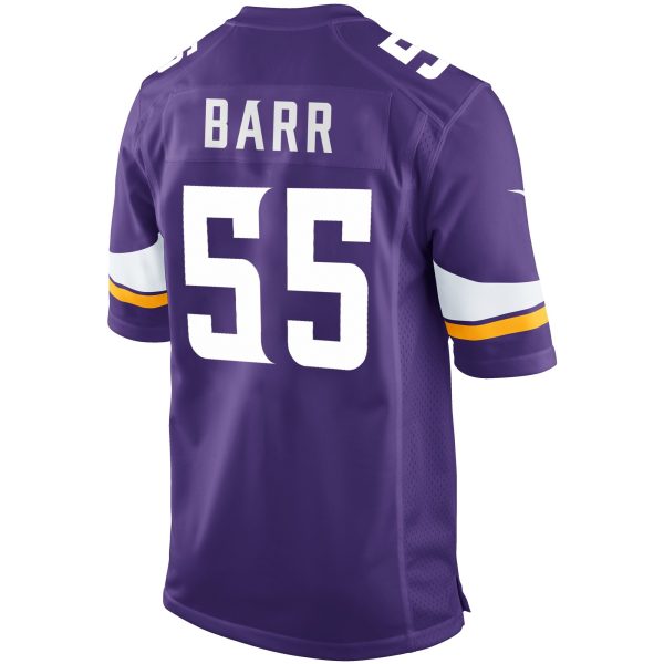 Men's Minnesota Vikings Anthony Barr Nike Purple Game Player Jersey