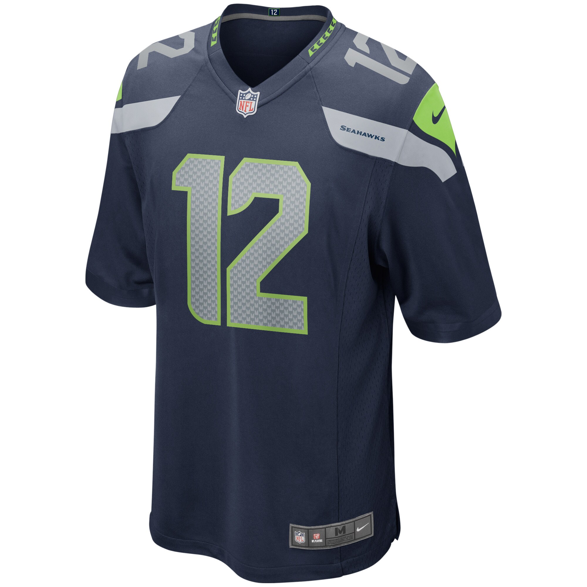 Mens Seattle Seahawks 12s Nike College Navy Game Jersey