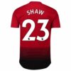 Premier League Manchester United Home Jersey Shirt 2018-19 player Shaw 23 printing for Men