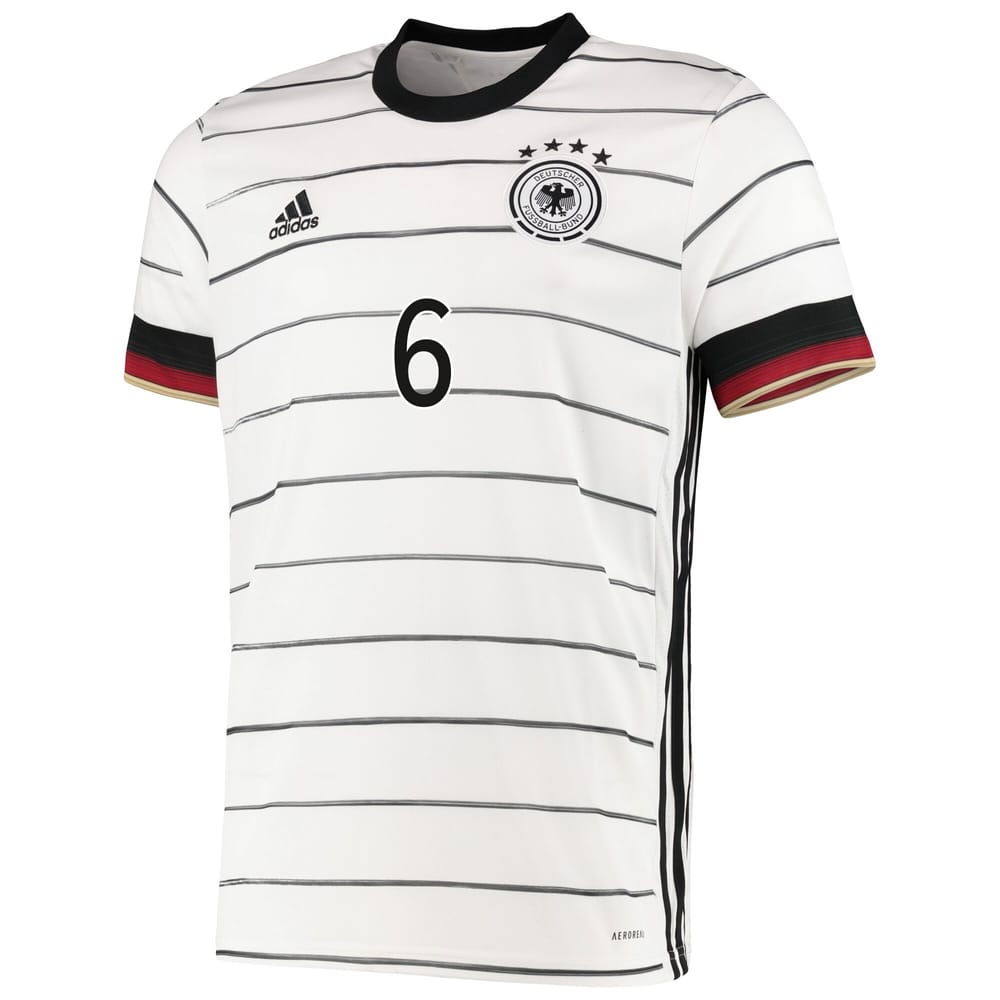Germany Home Jersey Shirt player Kimmich 6 printing for Men
