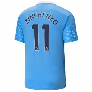 Premier League Manchester City Home Jersey Shirt 2020-21 player Zinchenko 11 printing for Men
