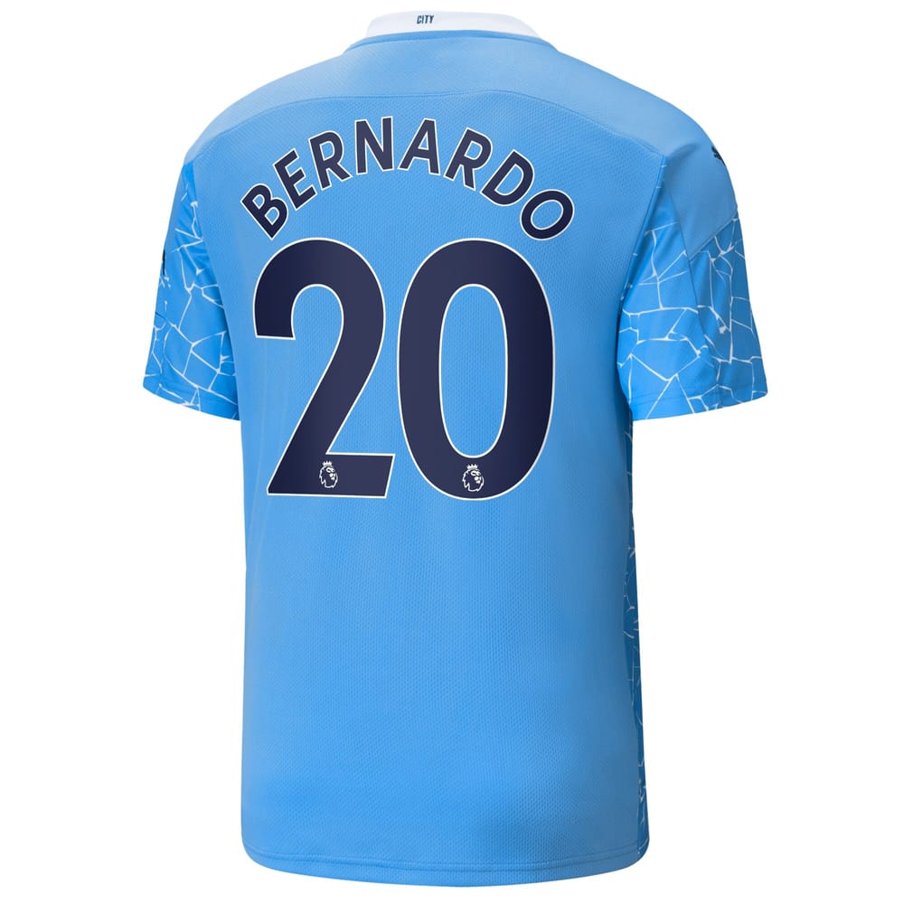 Premier League Manchester City Home Jersey Shirt 2020-21 player Bernardo 20 printing for Men