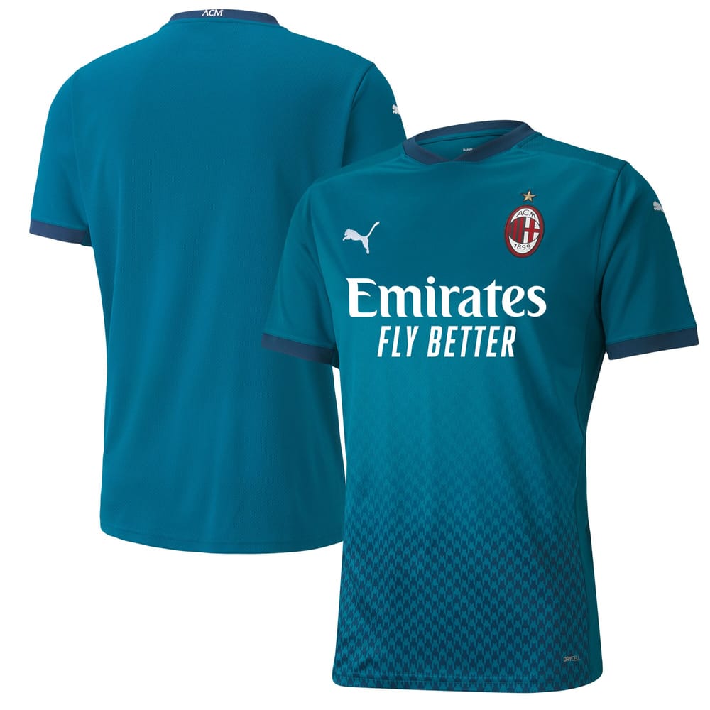 Serie A AC Milan Third Jersey Shirt 2020-21 for Men