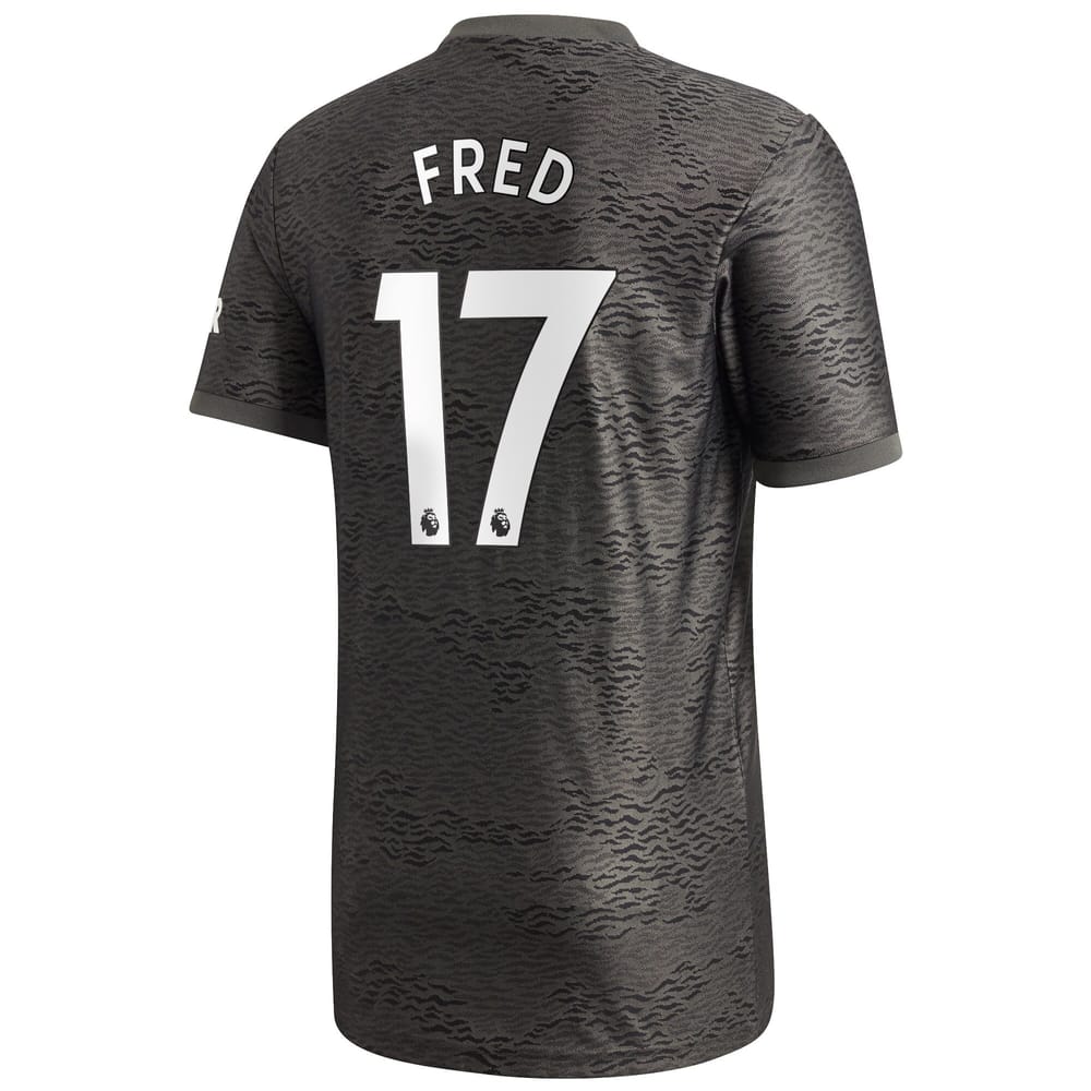 Premier League Manchester United Away Jersey Shirt 2020-21 player Fred 17 printing for Men