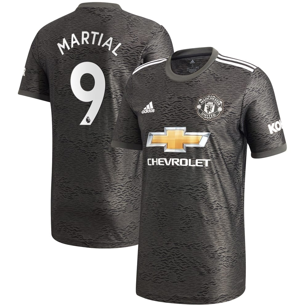 Premier League Manchester United Away Jersey Shirt 2020-21 player Martial 9 printing for Men