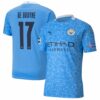 Premier League Manchester City Home Jersey Shirt 2020-21 player De Bruyne 17 printing for Men