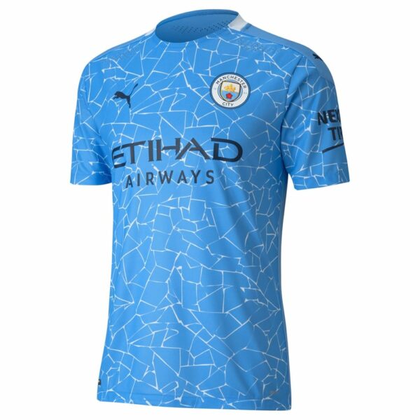 Premier League Manchester City Home Jersey Shirt 2020-21 player F.Nmecha 61 printing for Men