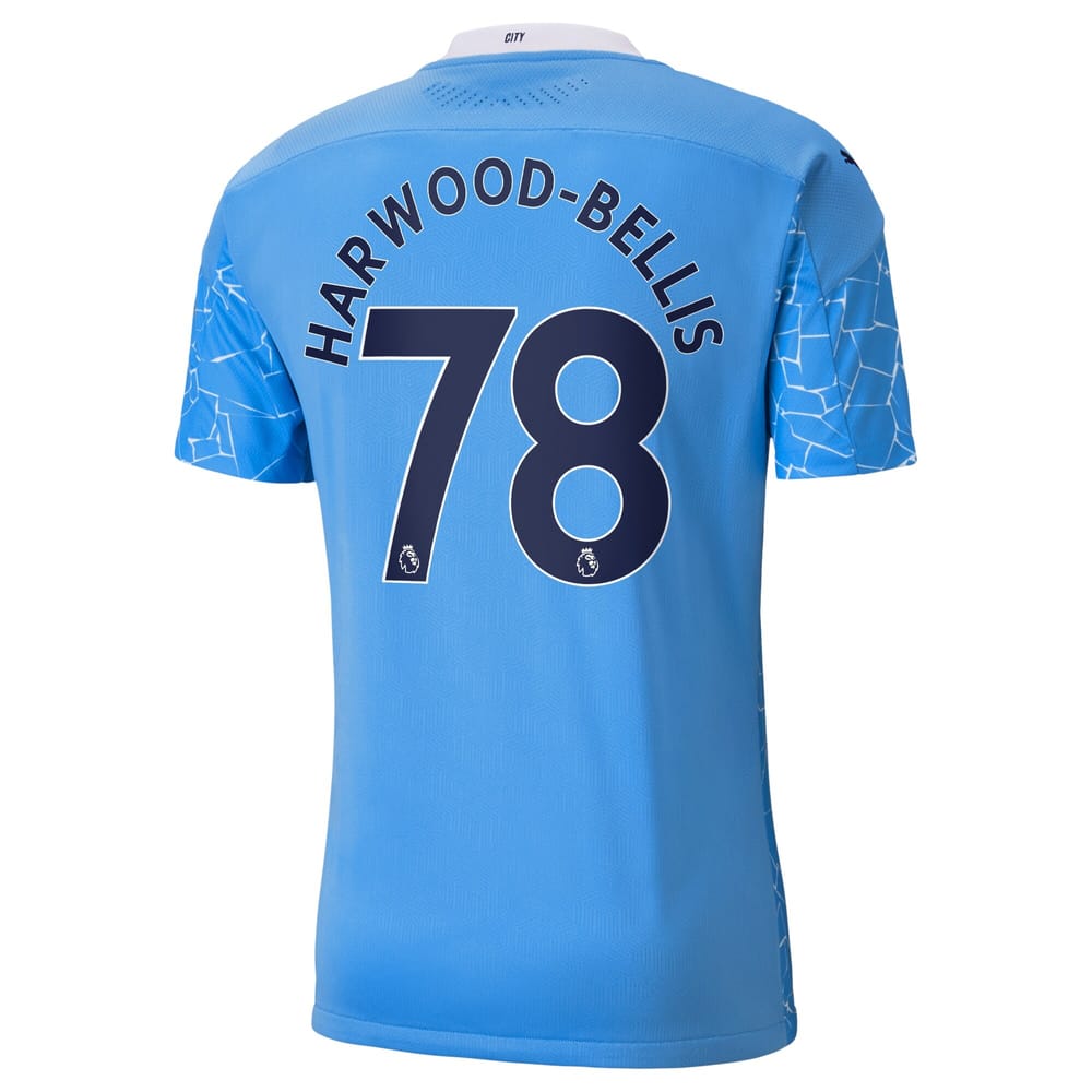 Premier League Manchester City Home Jersey Shirt 2020-21 player Harwood-Bellis 78 printing for Men