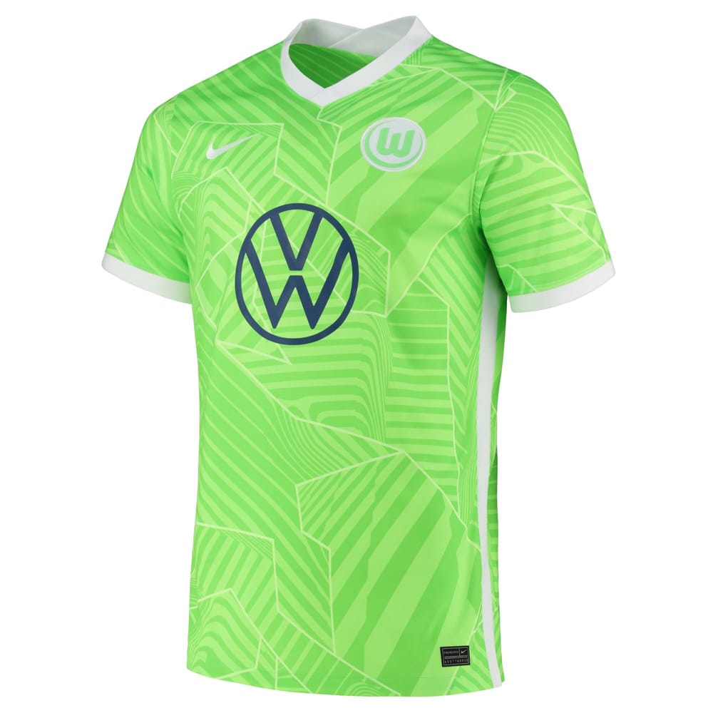 Bundesliga VfL Wolfsburg Home Jersey Shirt 2021-22 for Men