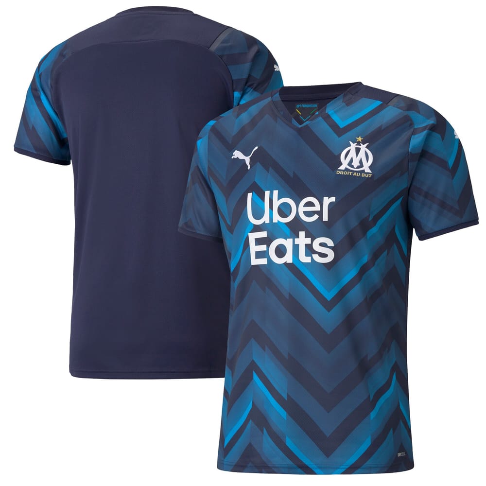 Ligue 1 Olympique Marseille Away Jersey Shirt 2021-22 for Men