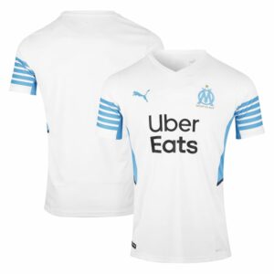 Ligue 1 Olympique Marseille Home Jersey Shirt 2021-22 for Men