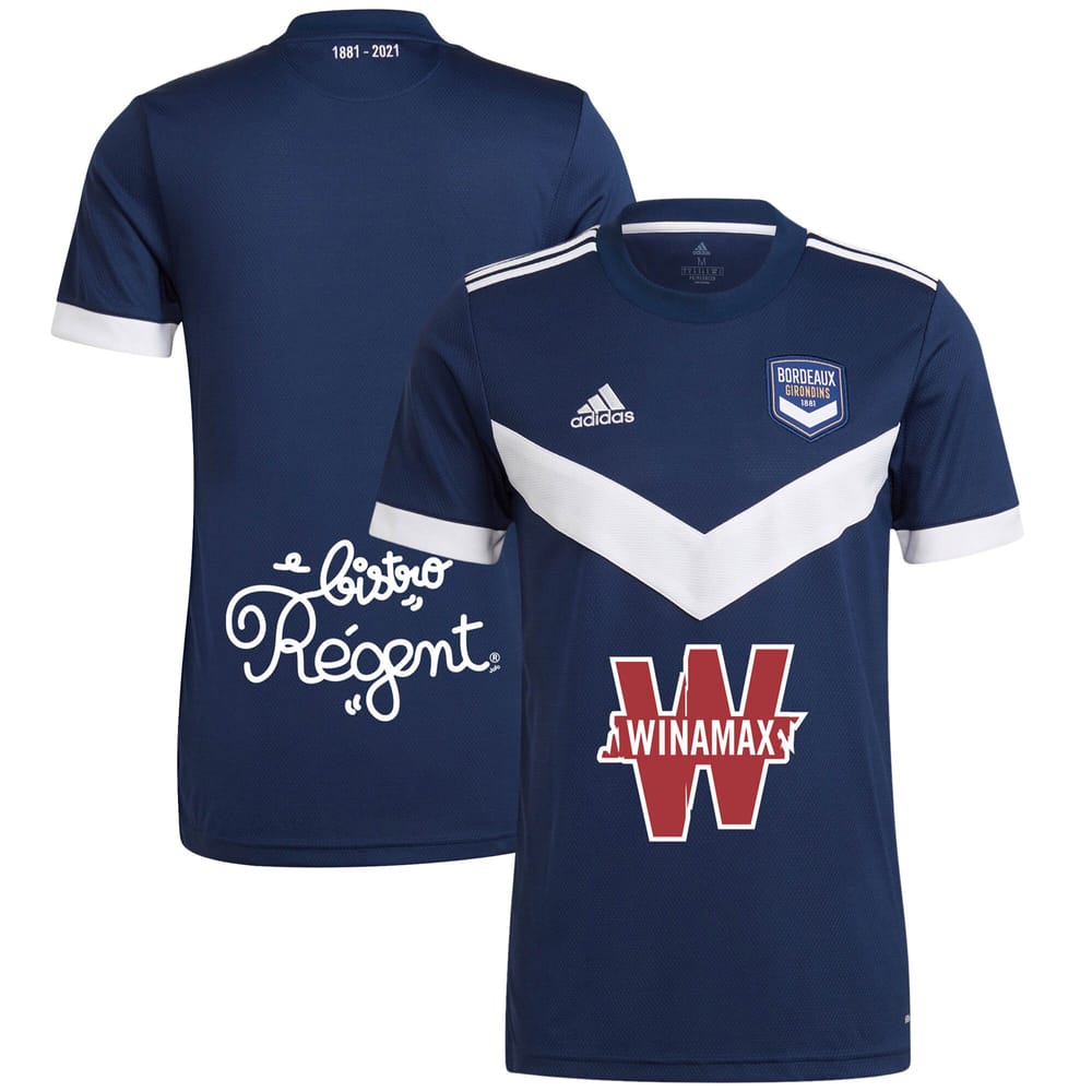 Ligue 2 Bordeaux Home Jersey Shirt 2021-22 for Men