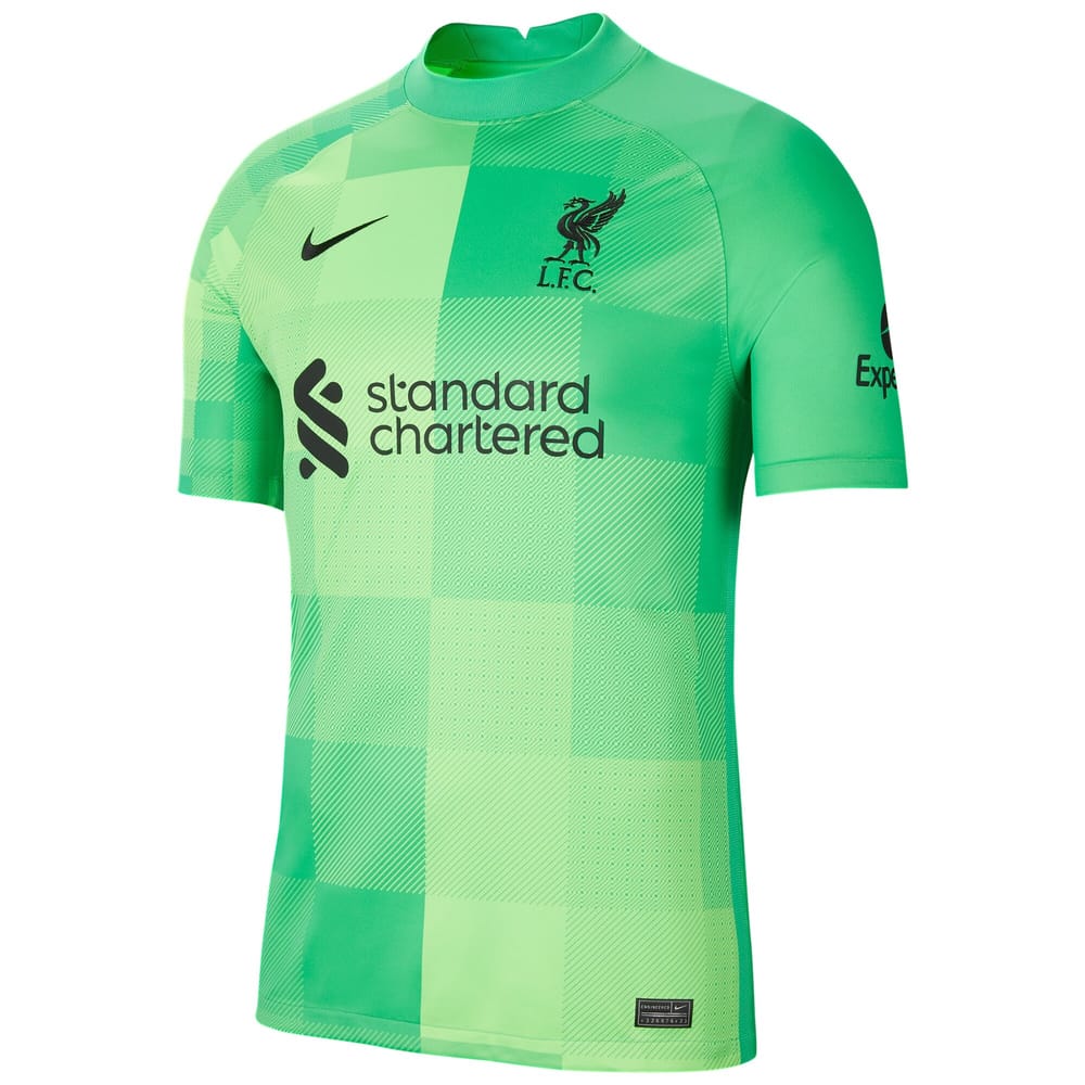 Premier League Liverpool Goalkeeper Jersey Shirt 2021-22 player A.Becker 1 printing for Men
