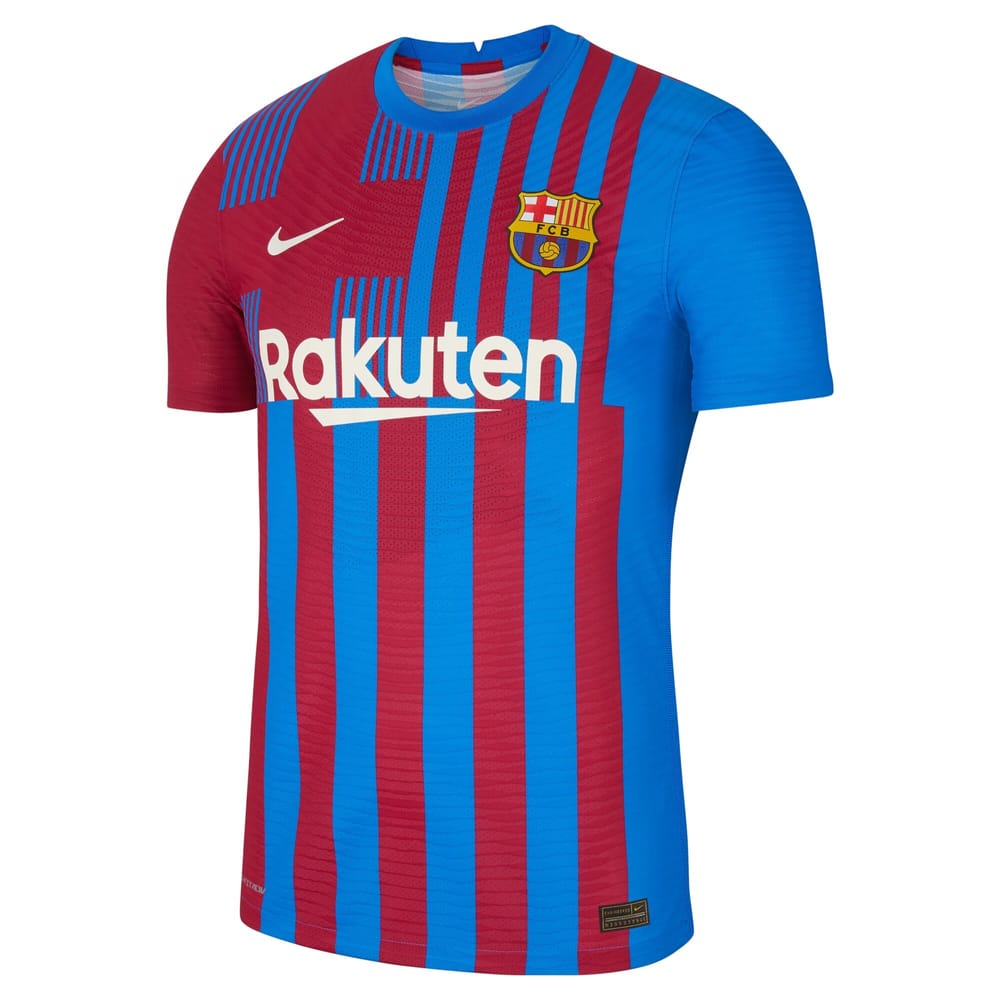 La Liga Barcelona Home Jersey Shirt 2021-22 player F. De Jong 21 printing for Men
