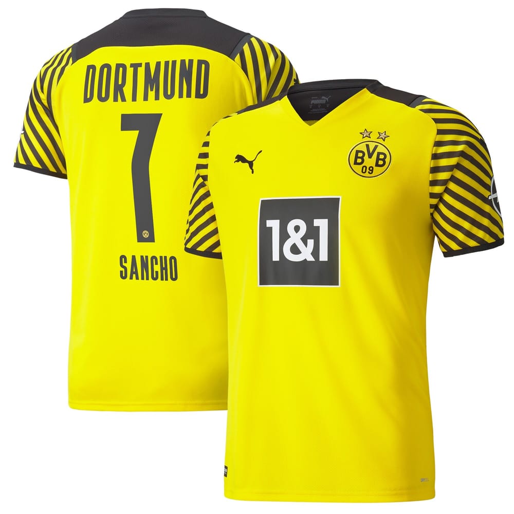 Bundesliga Borussia Dortmund Home Jersey Shirt 2021-22 player Bo 7 printing for Men