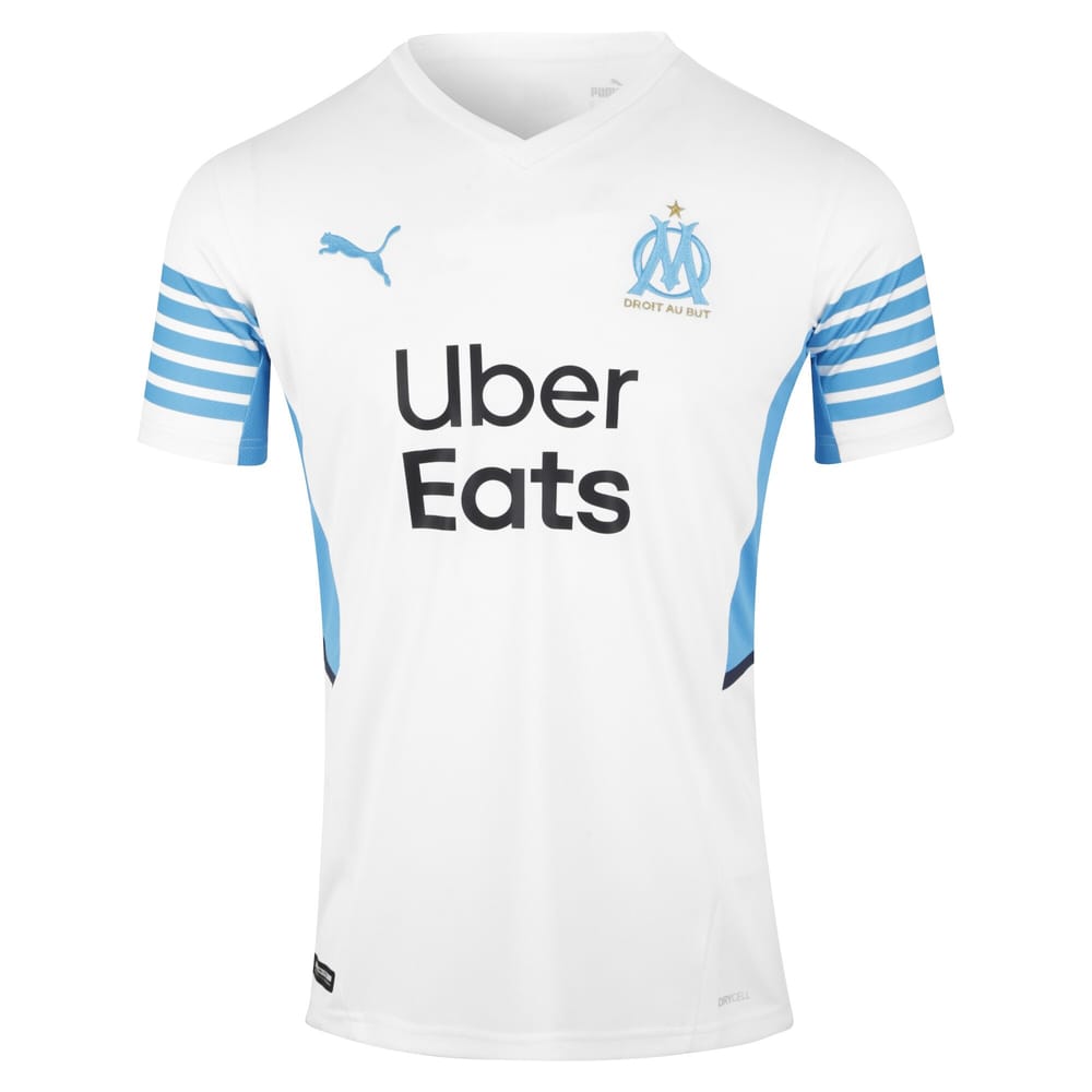 Ligue 1 Olympique Marseille Home Jersey Shirt 2021-22 player Thauvin 26 printing for Men