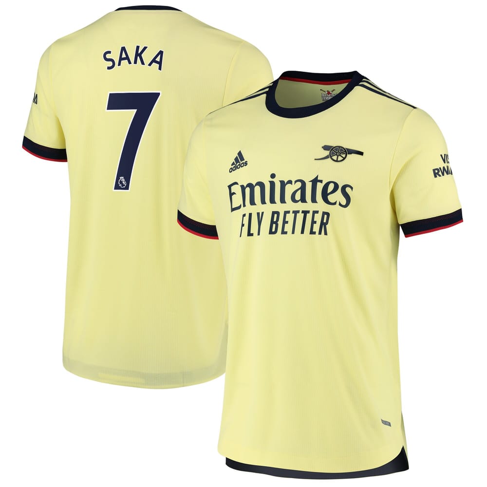 Premier League Arsenal Away Jersey Shirt 2021-22 player Saka 7 printing for Men