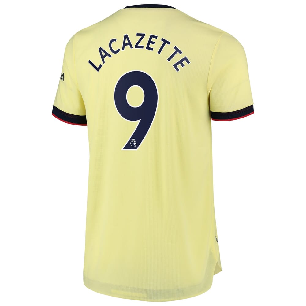 Premier League Arsenal Away Jersey Shirt 2021-22 player Lacazette 9 printing for Men