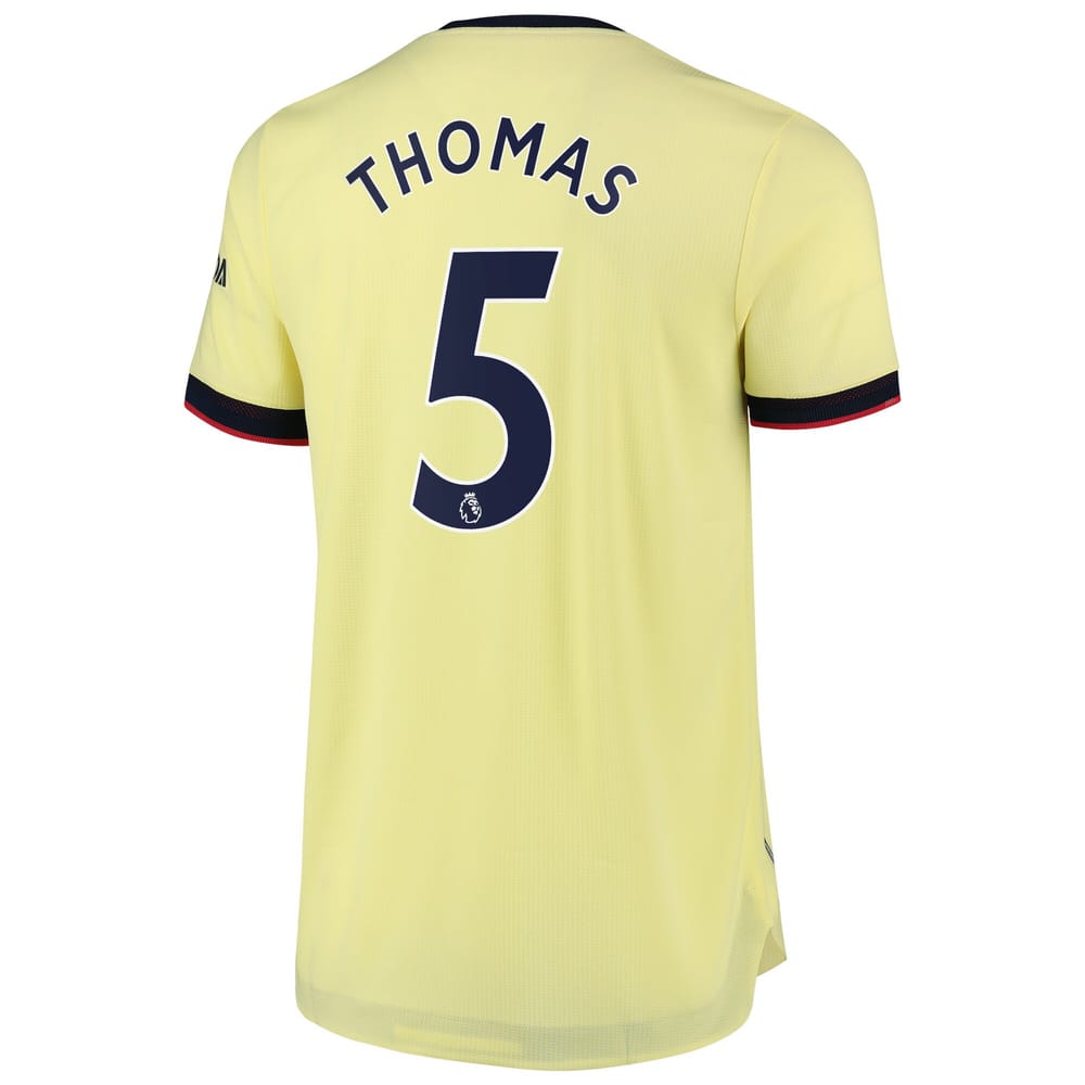 Premier League Arsenal Away Jersey Shirt 2021-22 player Thomas 5 printing for Men