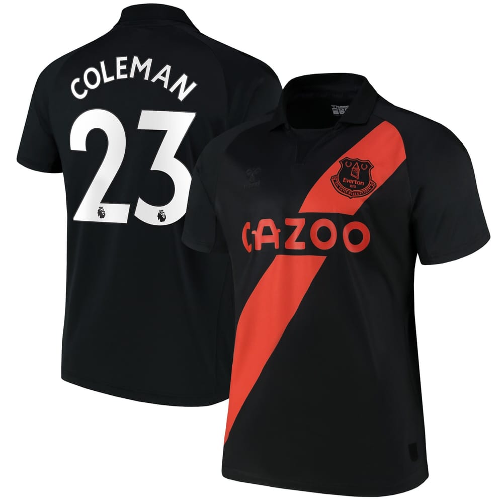 Premier League Everton Away Jersey Shirt 2021-22 player Coleman 23 printing for Men
