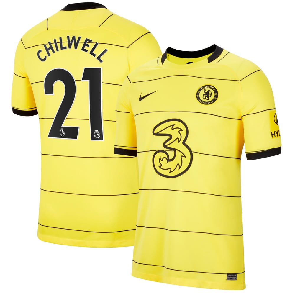 Premier League Chelsea Away Jersey Shirt 2021-22 player Chilwell 21 printing for Men