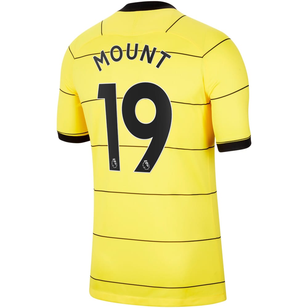 Premier League Chelsea Away Jersey Shirt 2021-22 player Mount 19 printing for Men