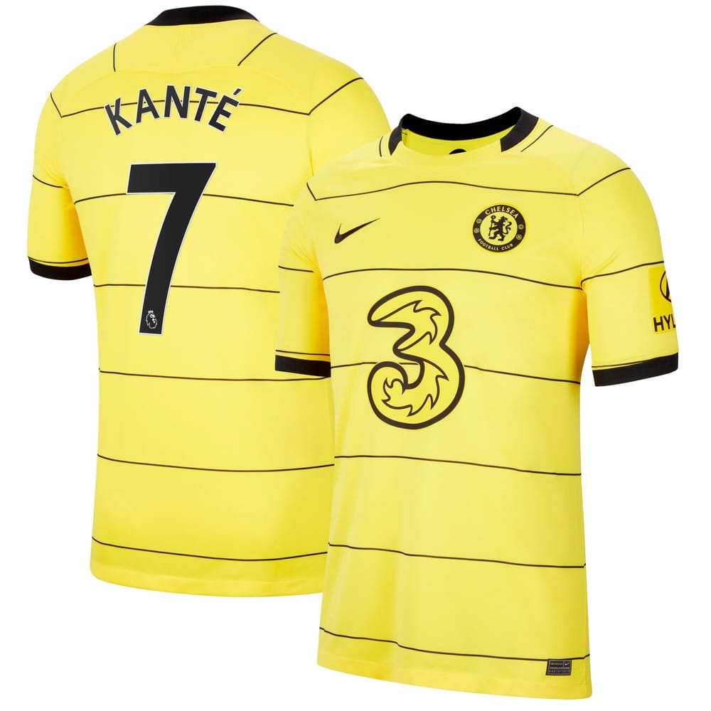 Premier League Chelsea Away Jersey Shirt 2021-22 player Kanté 7 printing for Men