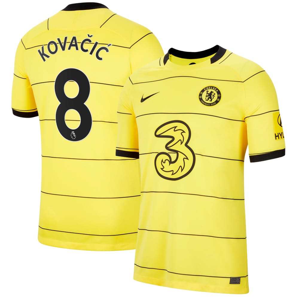 Premier League Chelsea Away Jersey Shirt 2021-22 player Kovacic 8 printing for Men