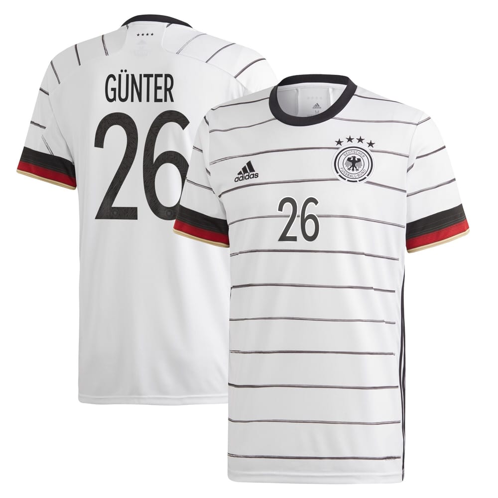 Germany Home Jersey Shirt 2019-21 player Gunter 26 printing for Men