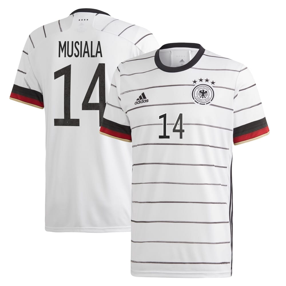 Germany Home Jersey Shirt 2019-21 player Musiala 14 printing for Men