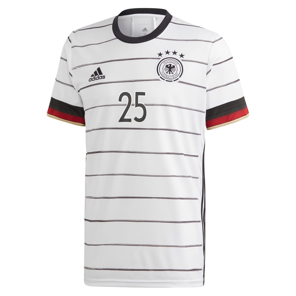 Germany Home Jersey Shirt 2019-21 player Muller 25 printing for Men