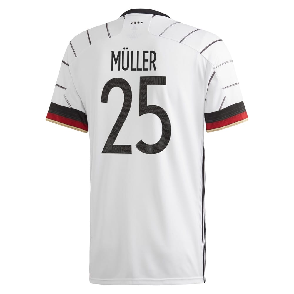 Germany Home Jersey Shirt 2019-21 player Muller 25 printing for Men