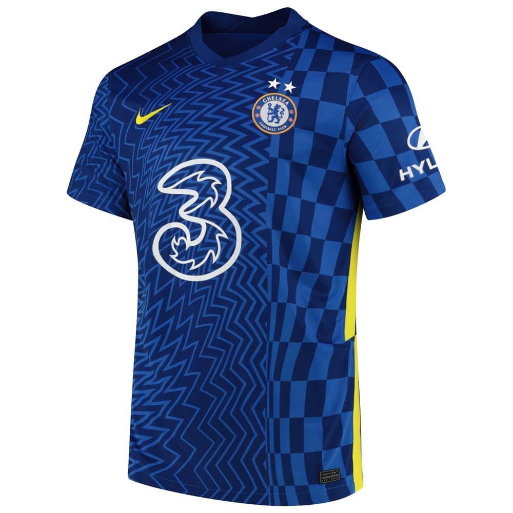 Premier League Chelsea Home Jersey Shirt 2021-22 player Champions of Europe 21 printing for Men