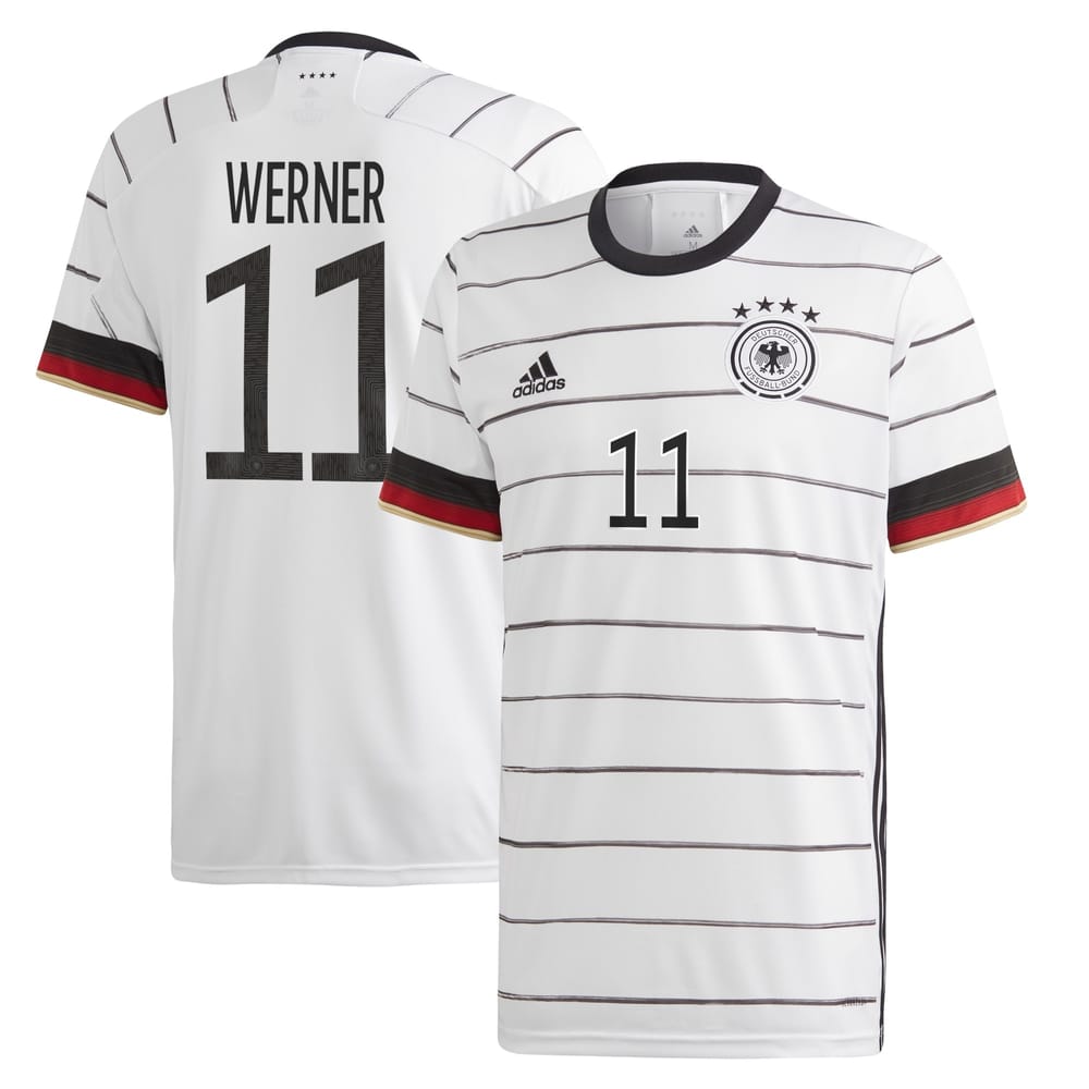 Germany Home Jersey Shirt 2019-21 player Werner 11 printing for Men
