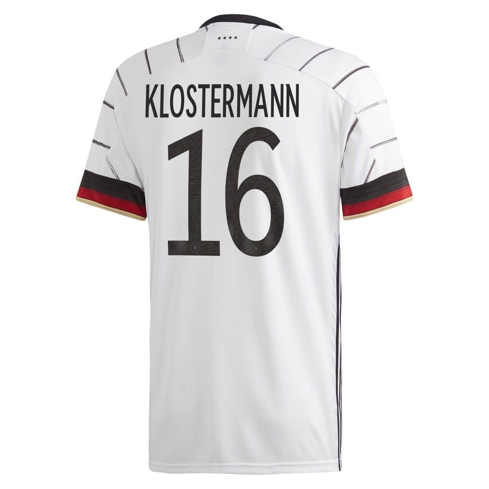 Germany Home Jersey Shirt 2019-21 player Klostermann 16 printing for Men