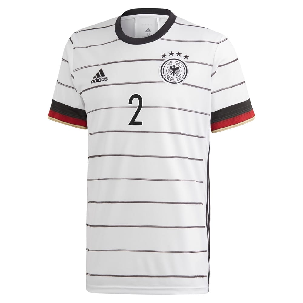Germany Home Jersey Shirt 2019-21 player Rudiger 2 printing for Men