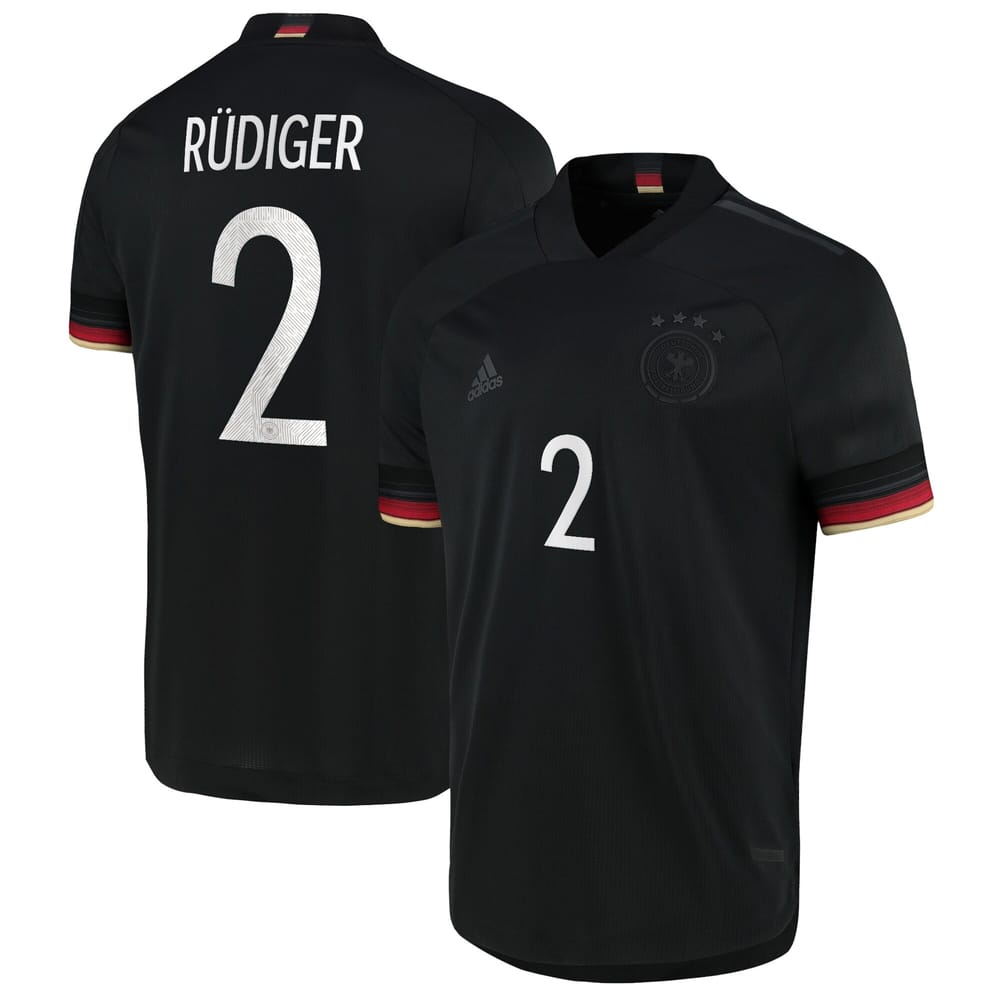 Germany Away Jersey Shirt 2021-22 player Rudiger 2 printing for Men