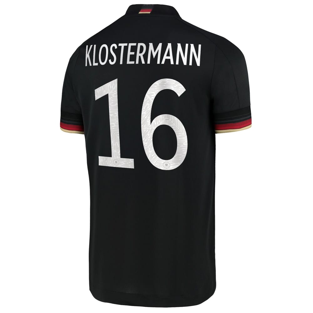 Germany Away Jersey Shirt 2021-22 player Klostermann 16 printing for Men