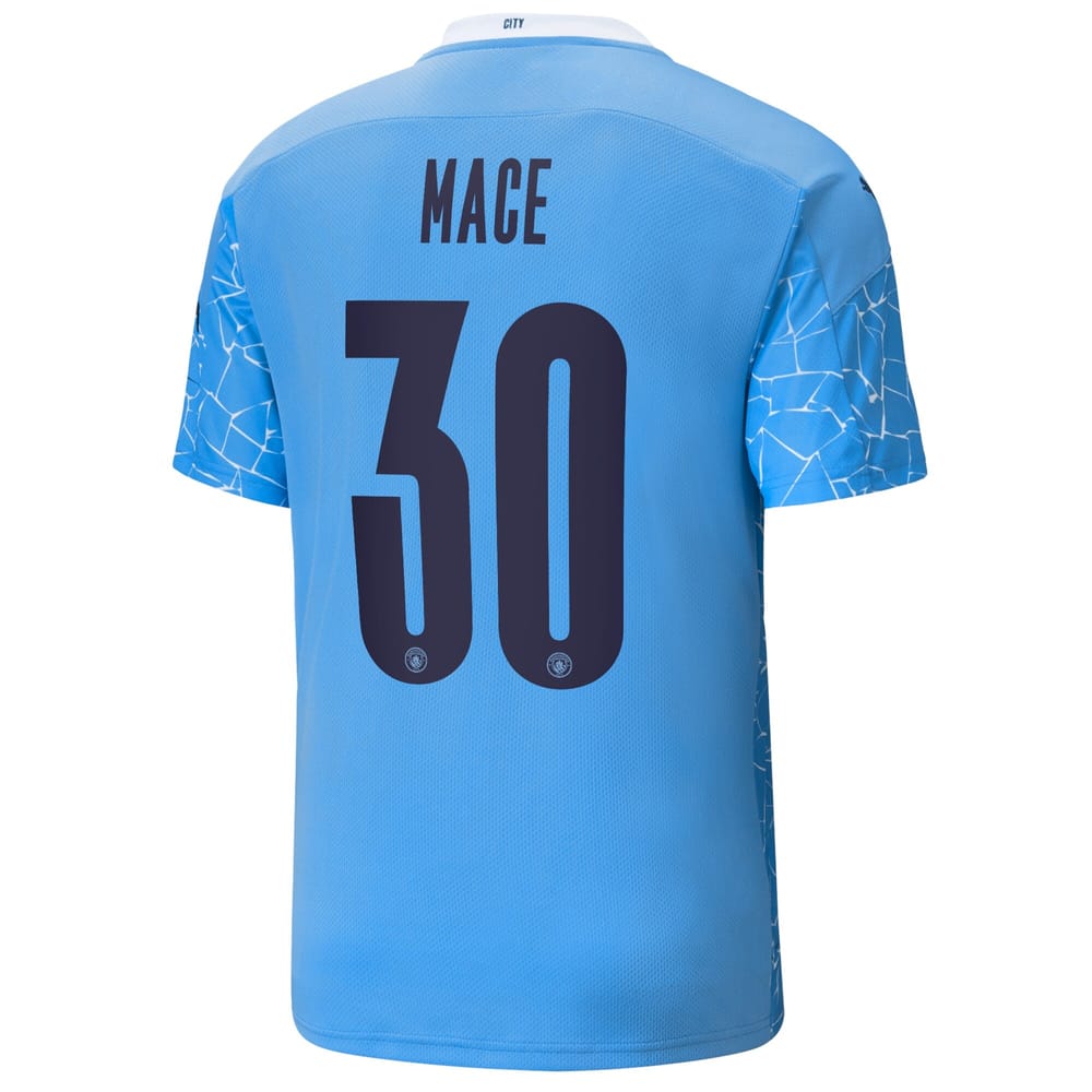 Premier League Manchester City Home Jersey Shirt 2020-21 player Mace 30 printing for Men