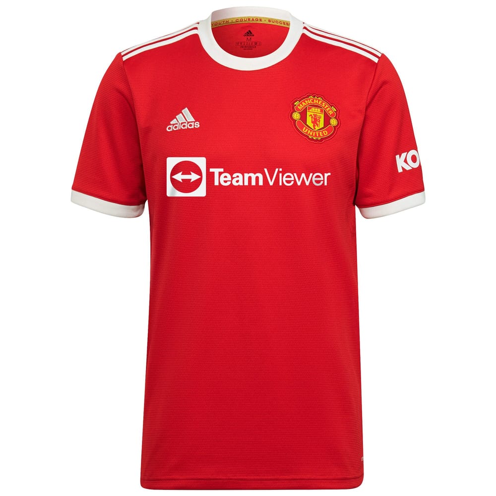 Premier League Manchester United Home Jersey Shirt 2021-22 player B.Fernandes 18 printing for Men