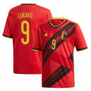 Belgium Home Jersey Shirt 2019-21 player Lukaku 9 printing for Men