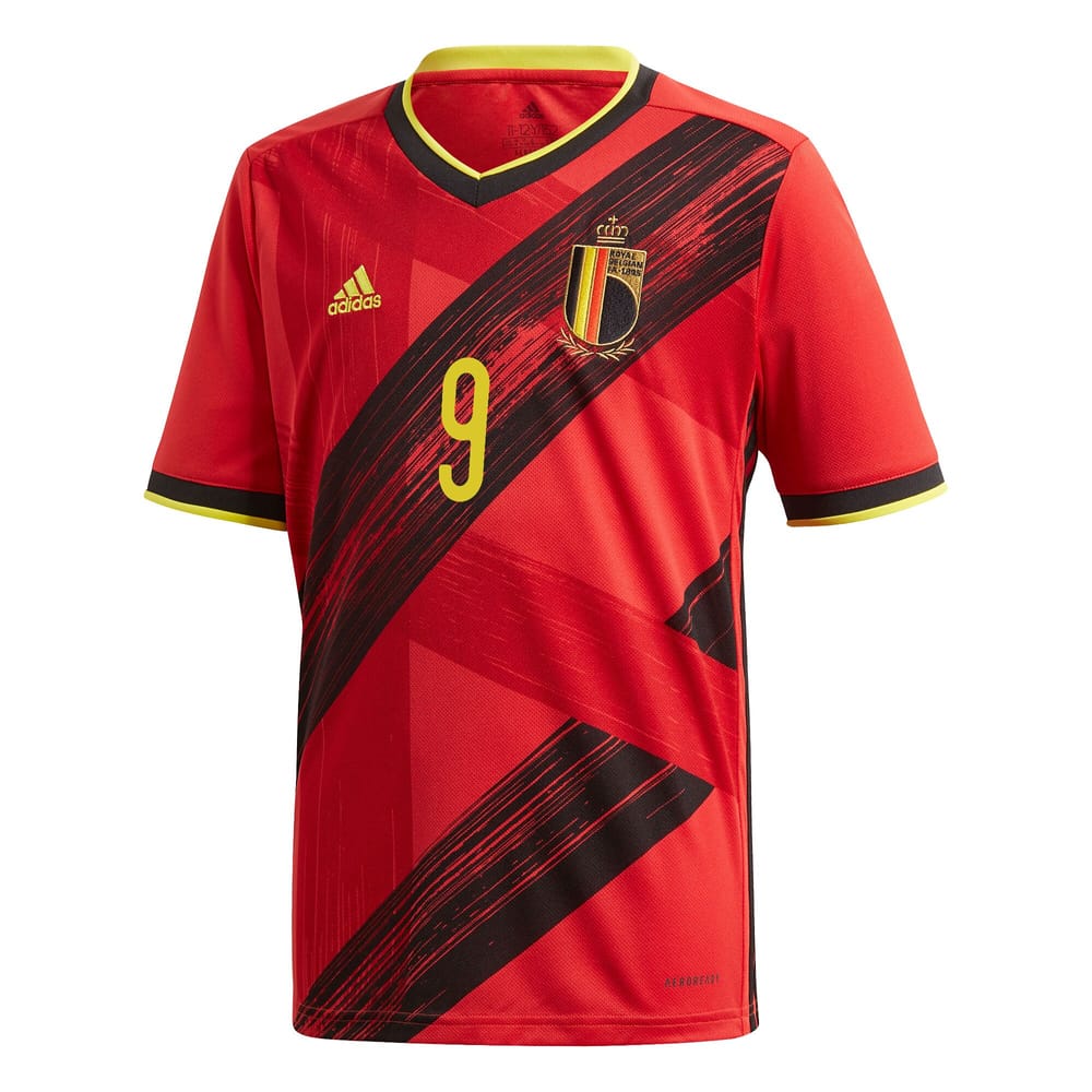 Belgium Home Jersey Shirt 2019-21 player Lukaku 9 printing for Men