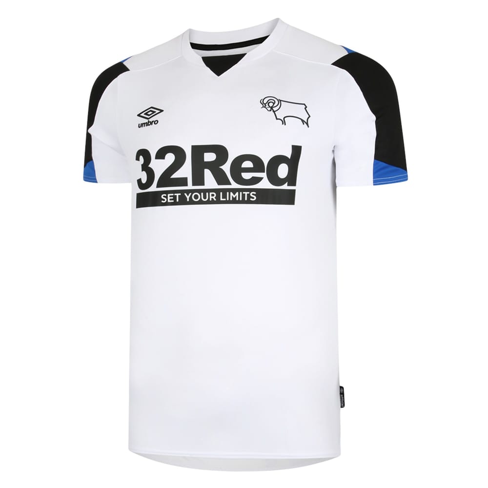 EFL League One Derby County Home Jersey Shirt 2021-22 for Men