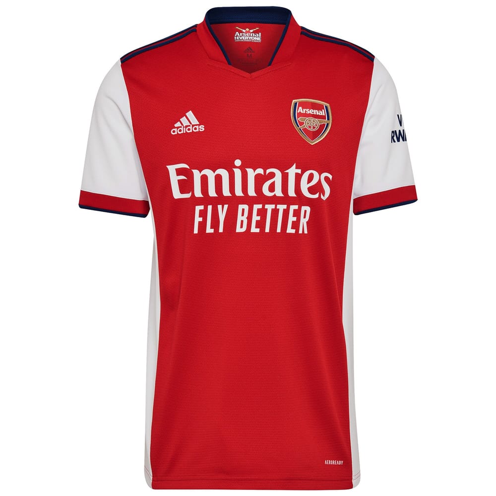 Premier League Arsenal Home Jersey Shirt 2021-22 player Smith Rowe 10 printing for Men