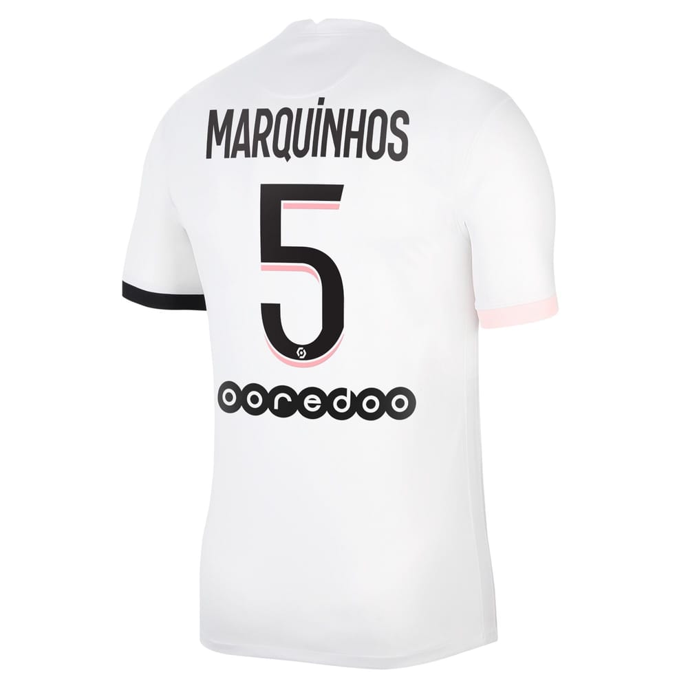 Ligue 1 Paris Saint-Germain Away Jersey Shirt 2021-22 player Marquinhos 5 printing for Men