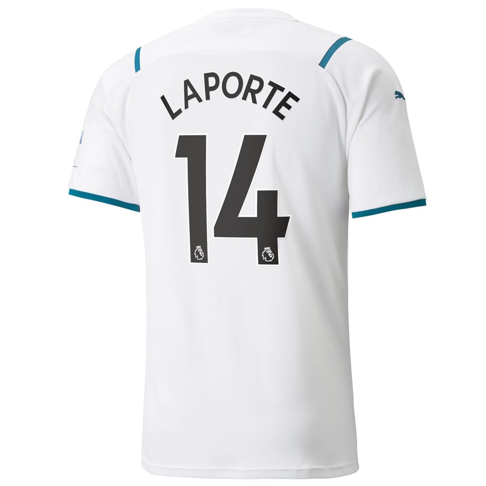 Premier League Manchester City Away Jersey Shirt 2021-22 player Laporte 14 printing for Men