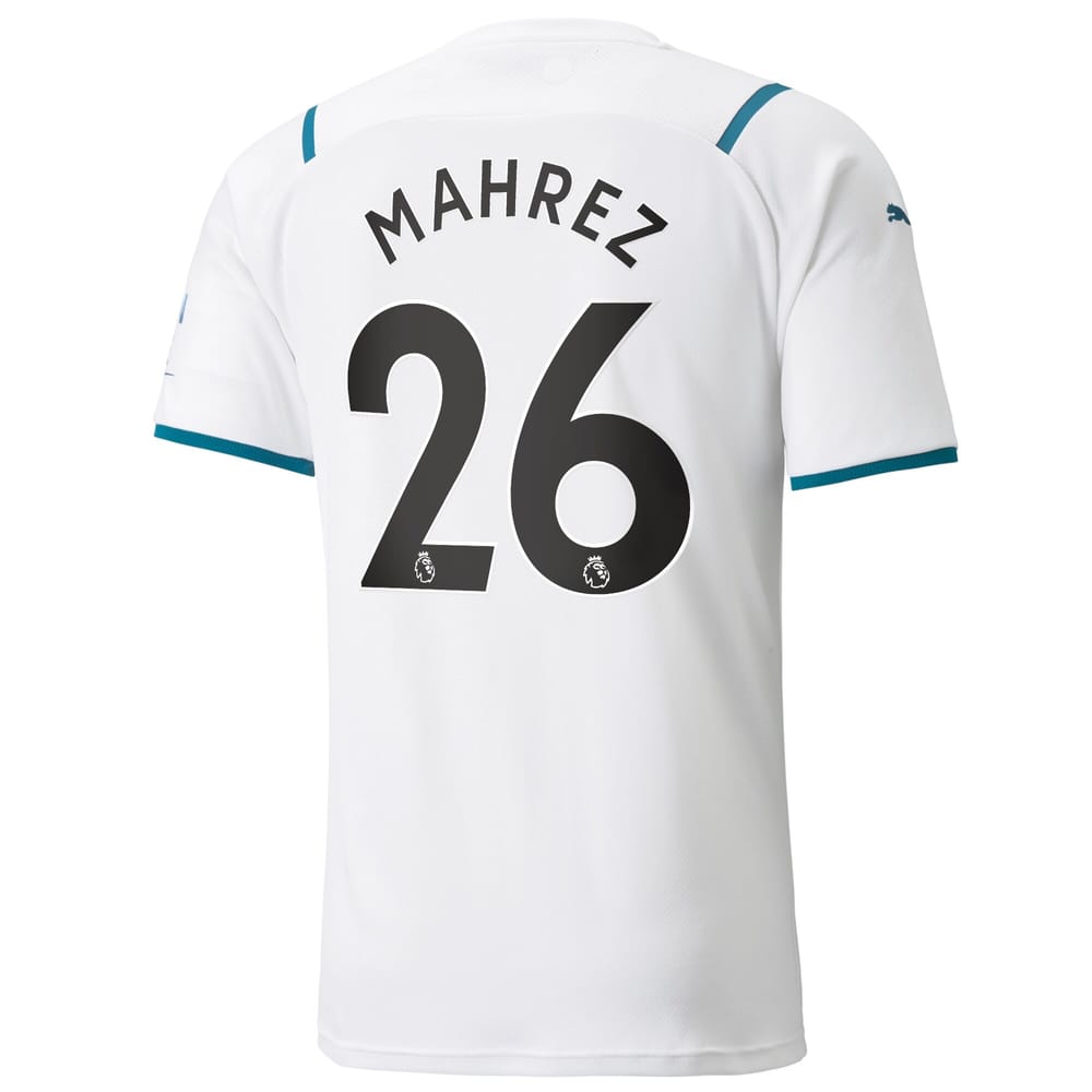 Premier League Manchester City Away Jersey Shirt 2021-22 player Mahrez 26 printing for Men